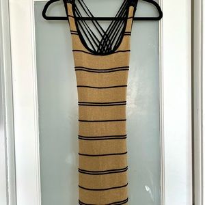 Gold stretch dress